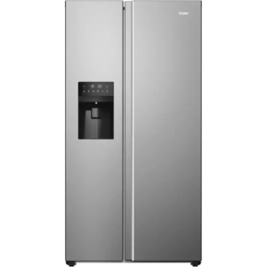 HAIER HSR5918DIMP American-Style Fridge Freezer - Platinum Inox