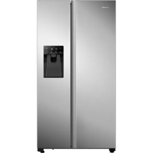 HISENSE PureFlat RS694N4TIE American-Style Fridge Freezer - Stainless Steel