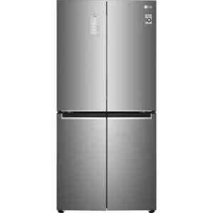 LG NatureFRESH GMB844PZ4E Slim American-Style Fridge Freezer - Shiny Steel