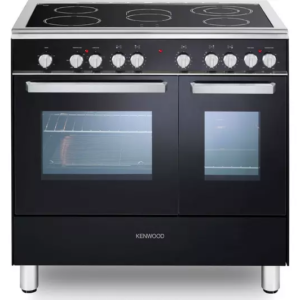 KENWOOD CK418 90 cm Electric Ceramic Range Cooker - Black & Chrome