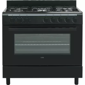 LOGIK LFTG90B18 90 cm Dual Fuel Range Cooker – Black