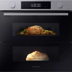 SAMSUNG Series 4 Dual Cook Flex NV7B45305AS U4 Electric Pyrolytic Smart Oven - Stainless Steel