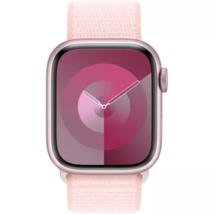 APPLE Watch Series 9 Cellular - 41 mm Pink Aluminium Steel Case with Light Pink Sport Loop