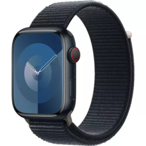 APPLE Watch Series 9 Cellular - 45 mm Midnight Aluminium Steel Case with Midnight Sport Loop