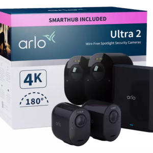 ARLO Ultra 2 4K Ultra HD WiFi Security Camera System - 2 Cameras  Black