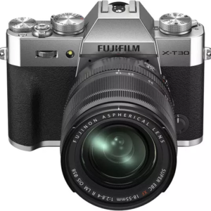 FUJIFILM X-T30 II Mirrorless Camera with FUJINON XF 18-55 mm f 2.8-4 R LM OIS Lens - Silver