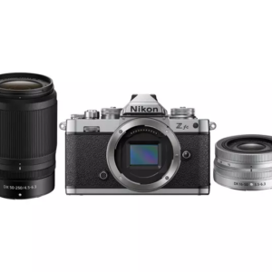 NIKON Z fc Mirrorless Camera with NIKKOR Z DX 16-50 mm f 3.5-6.3 VR & 50-250 mm f 4.5-6.3 VR Lens - Silver