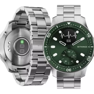 WITHINGS ScanWatch Horizon Hybrid Smart Watch - Green  43 mm