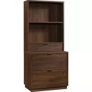 TEKNIK Elstree 5426910 Work Hutch with Drawer - Spiced Mahogany