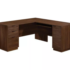 TEKNIK Elstree 5426914 L-Shaped Desk - Spiced Mahogany