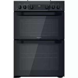 HOTPOINT HDM67G0CMB 60 cm Gas Cooker - Black