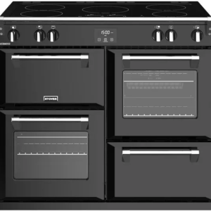 STOVES ST Richmond S1000Ei MK22 Electric Induction Range Cooker - Black & Chrome