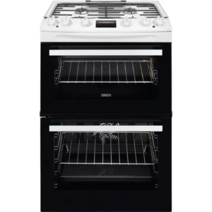 ZANUSSI ZCK66350WA 60 cm Dual Fuel Cooker - White